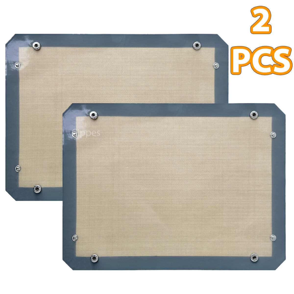 1PC Silicone Fiber Baking Mat with Buckle, Reusable Corners Snap Together to Form Leakproof & Non Stick Baking Tray, Oven Liner